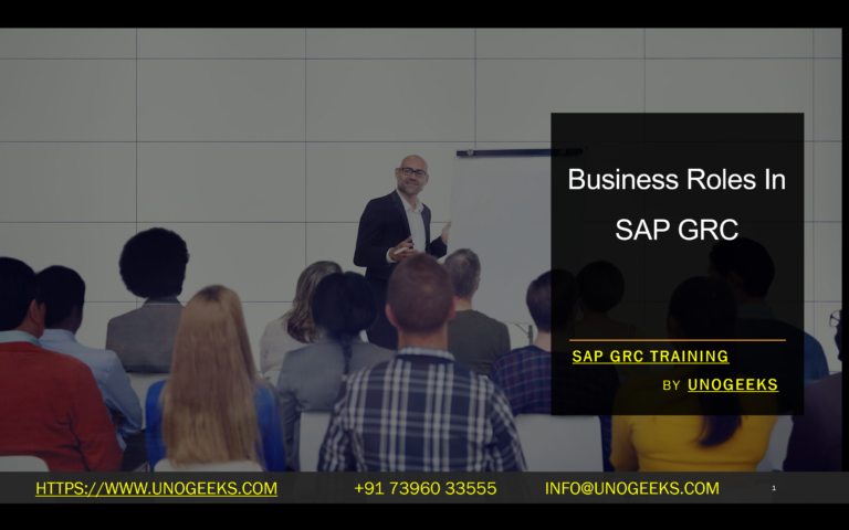 Business Roles In SAP GRC