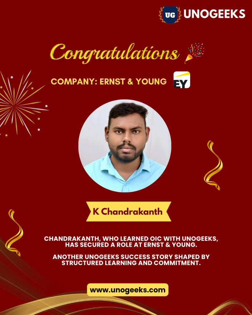 Chandrakanth K OIC EY