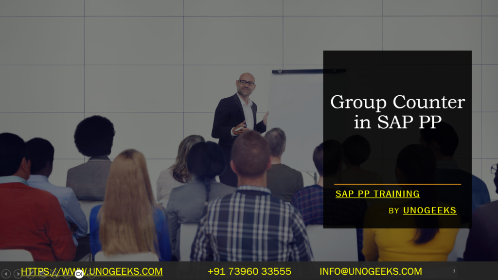Group Counter In SAP PP group-counter-in-sap-pp