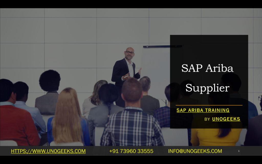 SAP Ariba Supplier