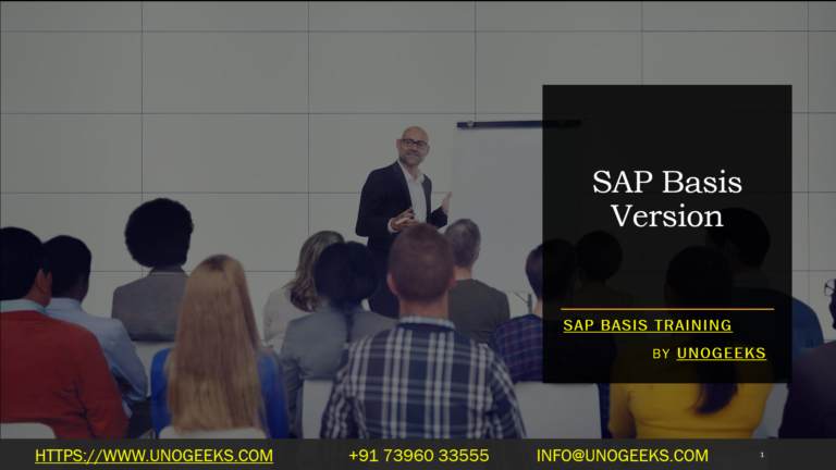 Basis. Program SAP Basis Version