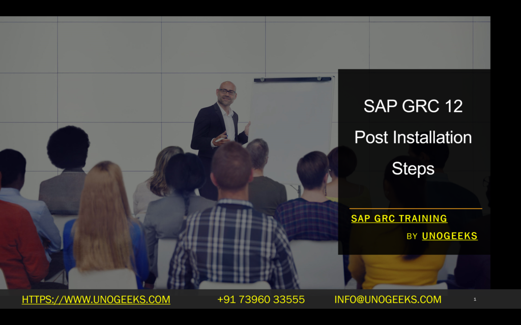 post installation steps in sap grc