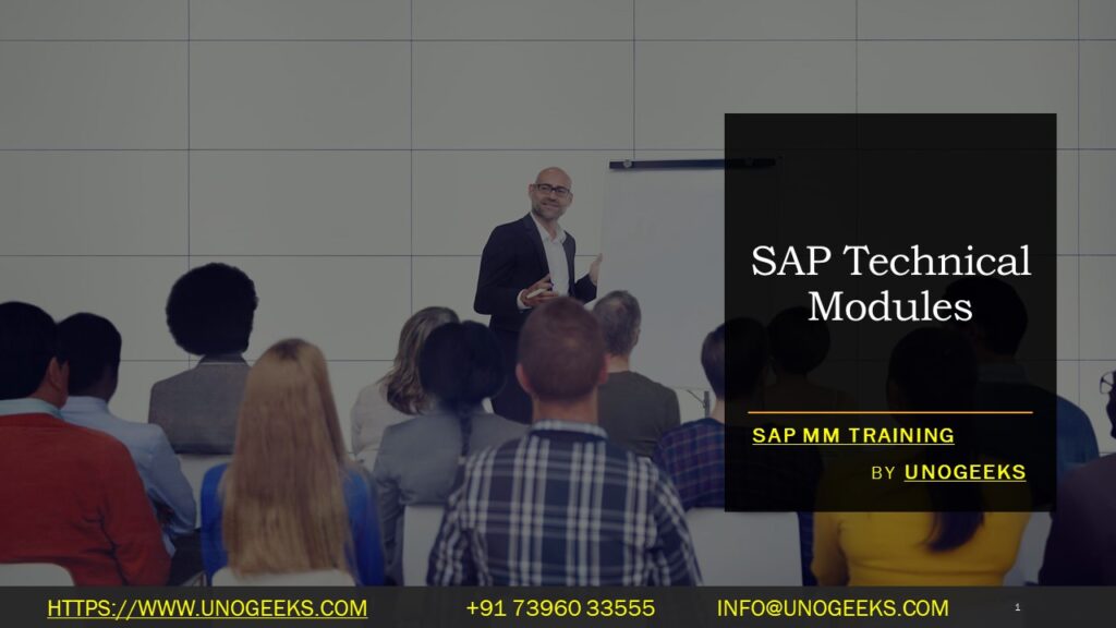 SAP Technical Modules