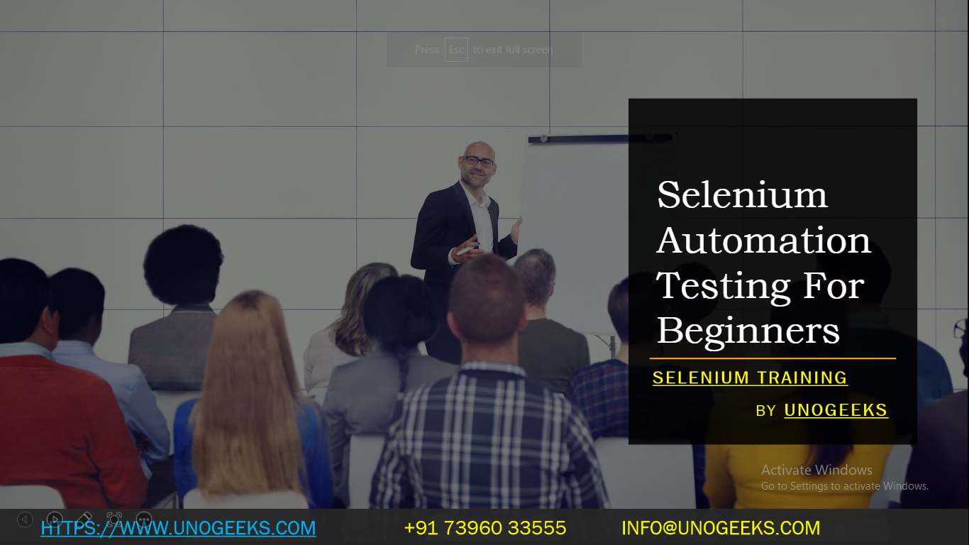 Selenium Automation Testing For Beginners Unogeeks 4260