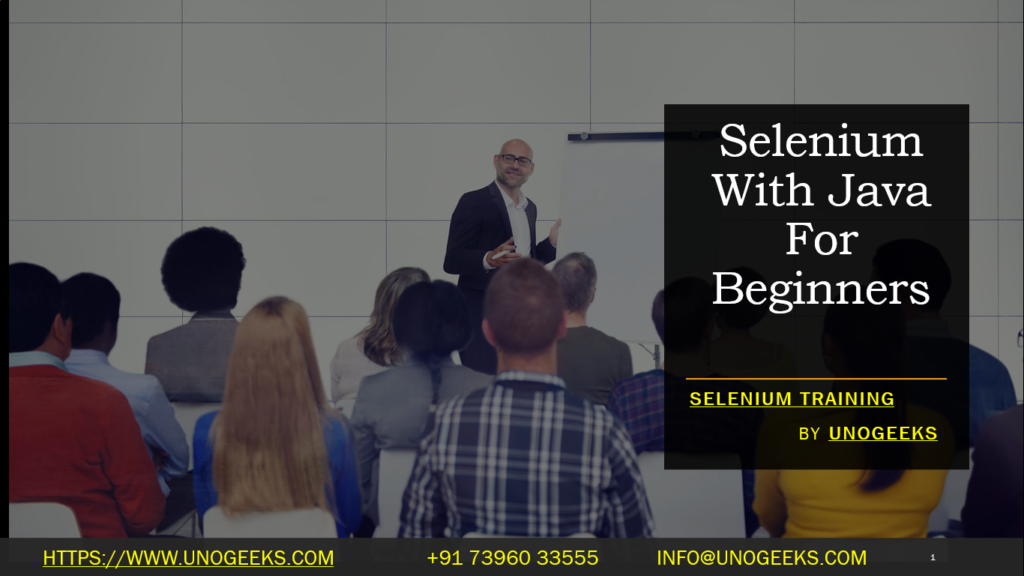 Selenium With Java For Beginners