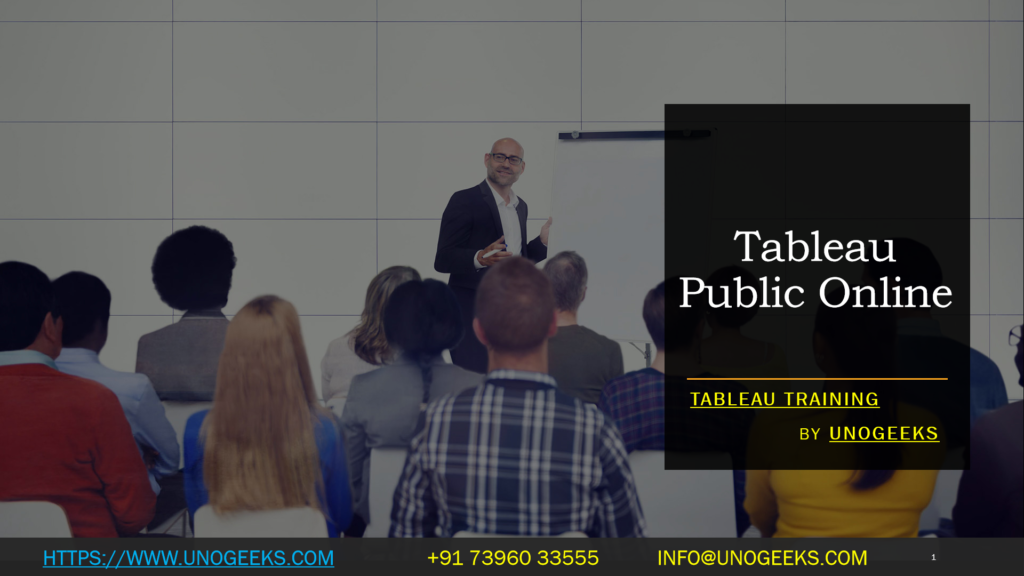 Tableau Public Online Tableau public online