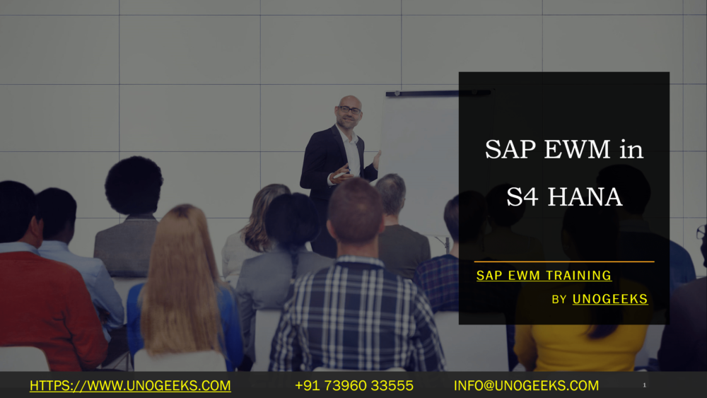 SAP EWM in S4 HANA