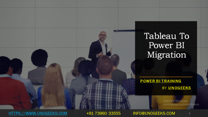 Tableau To Power BI Migration